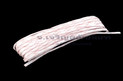 [E] ปลอกสายใยแก้ว เคลือบวานิช ทนร้อน 105&deg;C ขนาดช่องใส่สายไฟ 3 mm ยาว 1 m